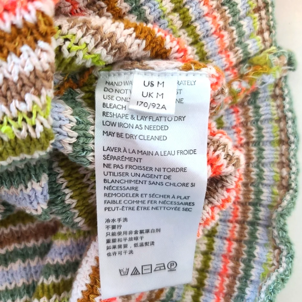 Anthropologie Daily Practice Knit Lounge Multicolor Beachy Top Size Medium - Picture 7 of 11